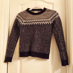 J Crew Womens Pullover Sweater Knitted Wool Crew |xxs |
